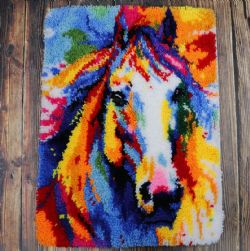 JACAROU - TAPIS CHEVAL (HORSE) - POINTS NOUÉS (GRAND)